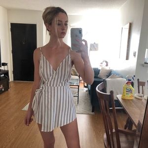 Striped romper